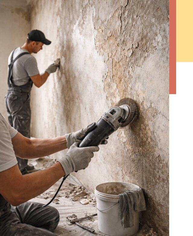 Снятие и удаление краски со стен в Похвистнево от 2153 руб. — ОТДЕЛОЧНИК-Пхв