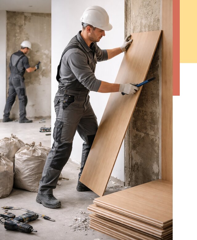 Демонтаж стеновых панелей в Похвистнево от 3588 руб. за м² быстро и недорого | ОТДЕЛОЧНИК-Пхв