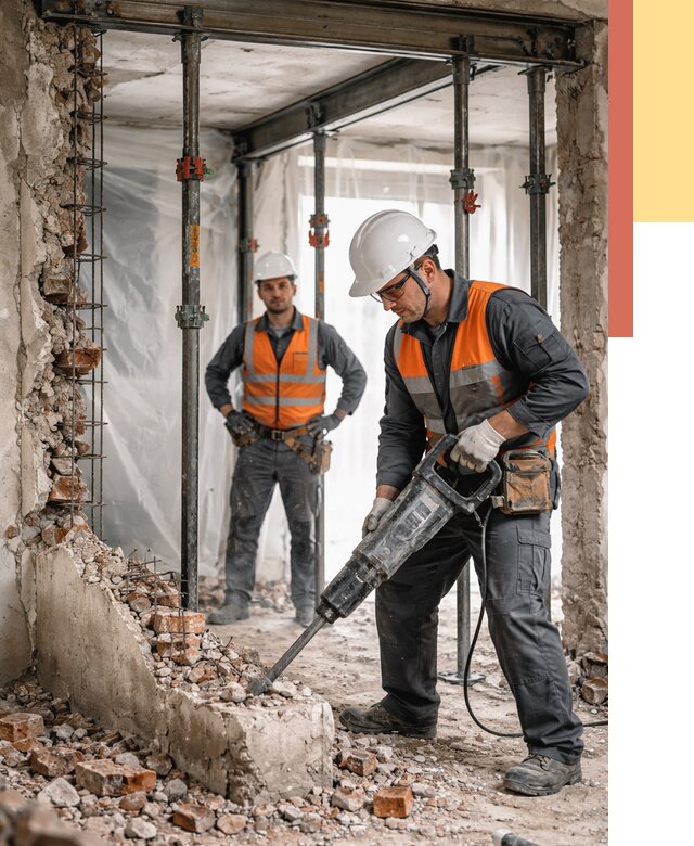 Снос несущих стен в Похвистнево от 10508 руб. — демонтаж несущей стены под ключ | ОТДЕЛОЧНИК-Пхв