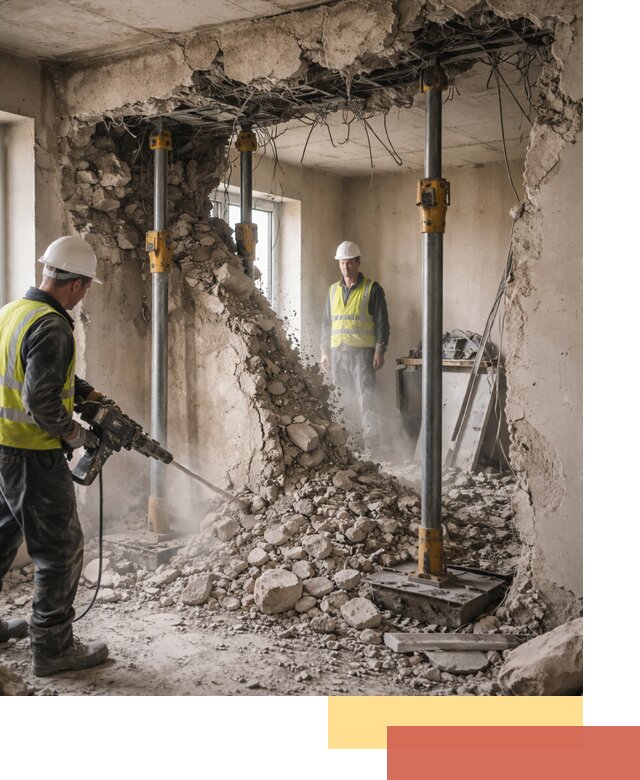 Снос несущих стен в Похвистнево с гарантией безопасности и качества