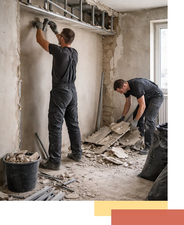 Демонтаж короба из гипсокартона в Похвистнево быстро и аккуратно