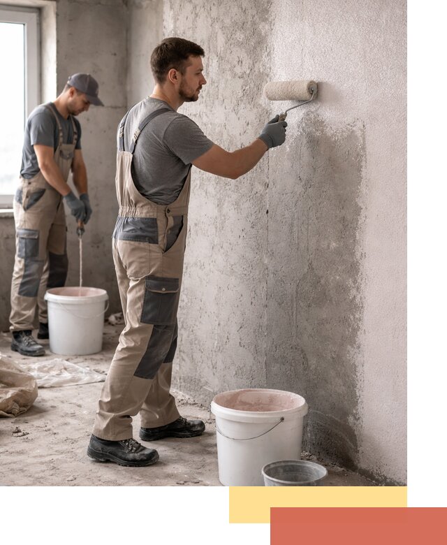 Нанесение бетоноконтакта на стены в Похвистнево для последующей отделки