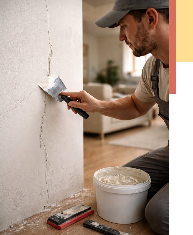 Заделка трещин и сколов в Похвистнево от 2512 руб. — быстро и недорого | ОТДЕЛОЧНИК-Пхв