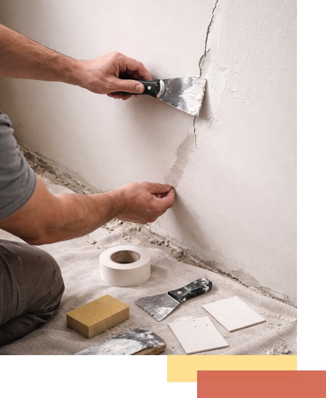 Заделка трещин и сколов в стенах и потолках в Похвистнево