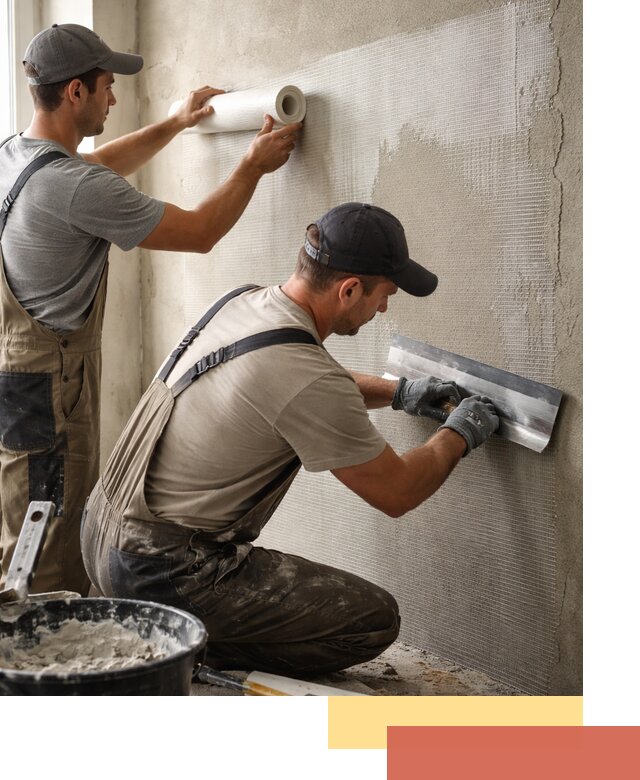 Армирование стен стеклосеткой в Похвистнево для прочной отделки