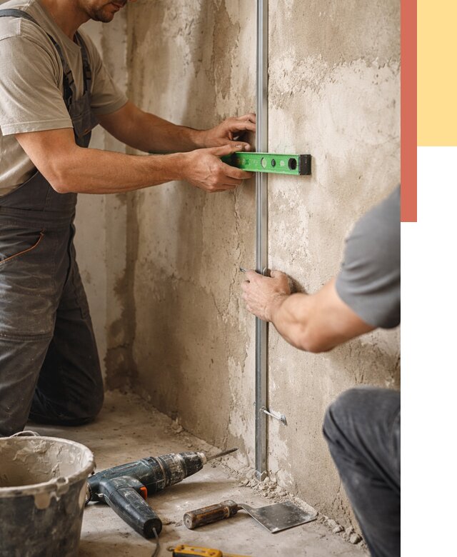 Установка штукатурных маяков в Похвистнево от 7176 руб. — быстро и недорого | ОТДЕЛОЧНИК-Пхв