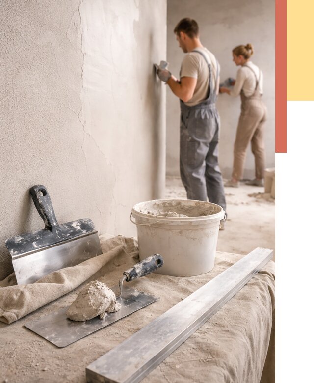 Штукатурка стен гипсовая в Похвистнево от 4613 руб/м2 — быстро и недорого | ОТДЕЛОЧНИК-Пхв