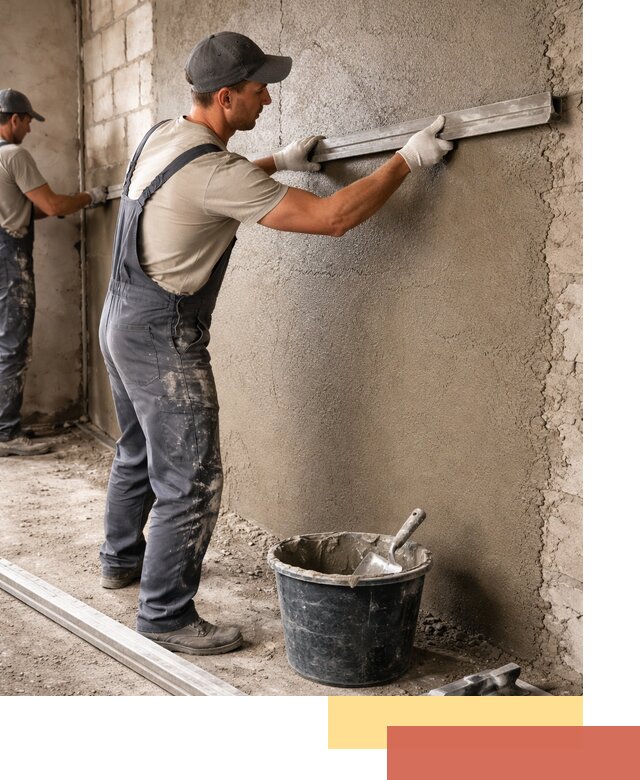 Штукатурка стен цементно-песчаная в Похвистнево профессионально