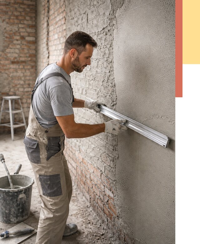 Штукатурка кирпичных стен в Похвистнево от 4613 руб/м2 — быстро и недорого | ОТДЕЛОЧНИК-Пхв