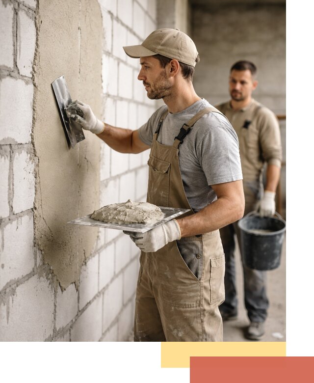 Штукатурка стен из газобетона в Похвистнево под ключ