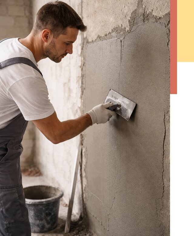 Штукатурка стен под плитку в Похвистнево от 4306 руб./м2 — выравнивание под плитку | ОТДЕЛОЧНИК-Пхв