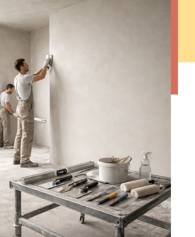 Штукатурка стен под покраску в Похвистнево от 4613 руб./м² — качественно и недорого | ОТДЕЛОЧНИК-Пхв