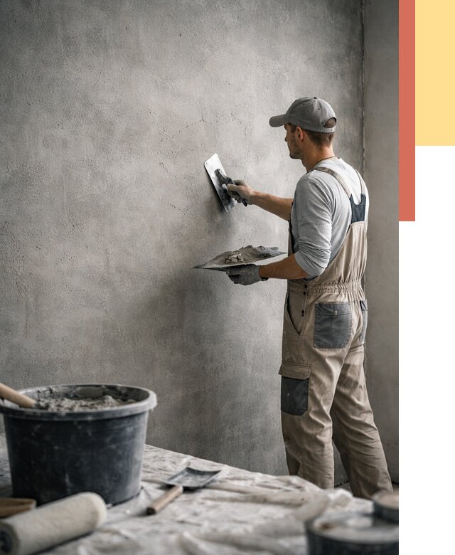 Декоративная штукатурка под бетон в Похвистнево от 2563 руб./м² — нанесение под ключ | ОТДЕЛОЧНИК-Пхв