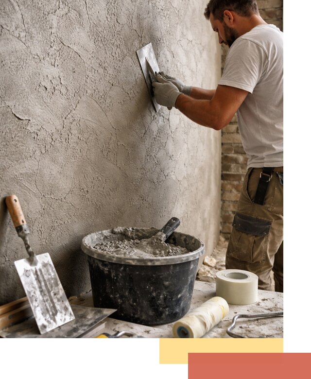 Декоративная штукатурка лофт в Похвистнево — отделка стен и потолков