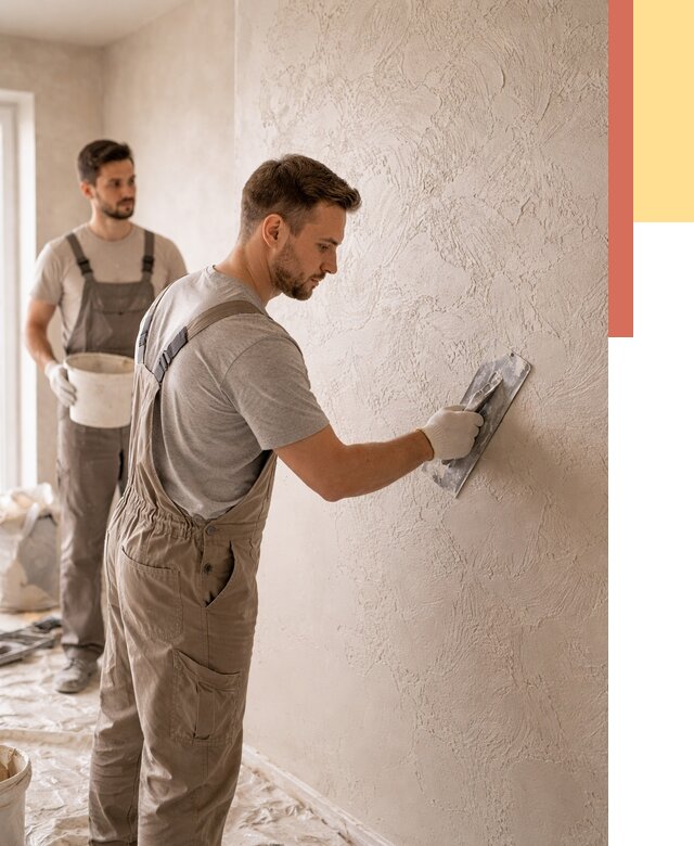 Фактурная штукатурка стен в Похвистнево от 4306 руб./м² — заказать под ключ | ОТДЕЛОЧНИК-Пхв