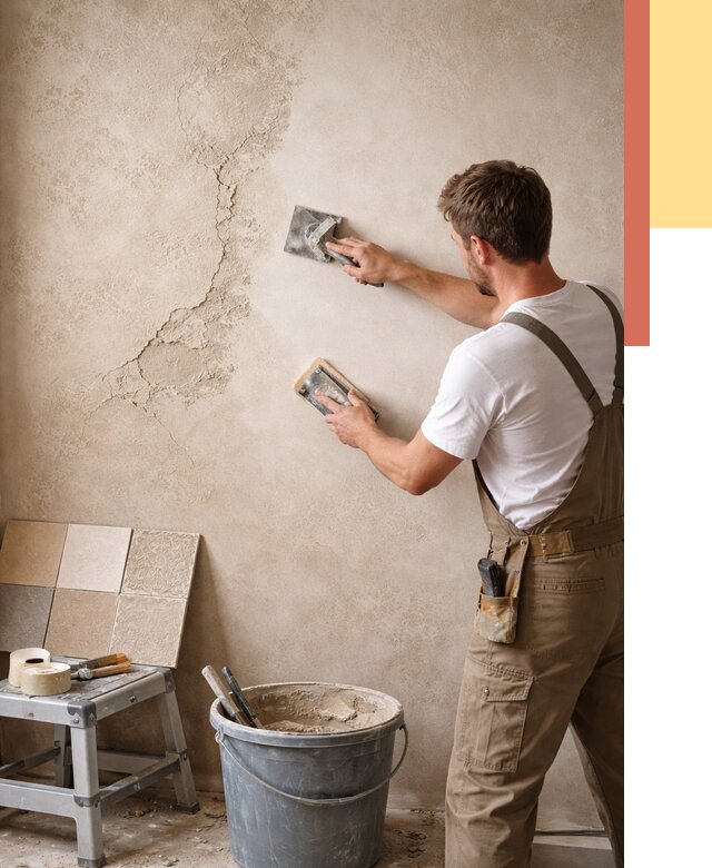 Ремонт декоративной штукатурки в Похвистнево от 4613 руб. под ключ | ОТДЕЛОЧНИК-Пхв