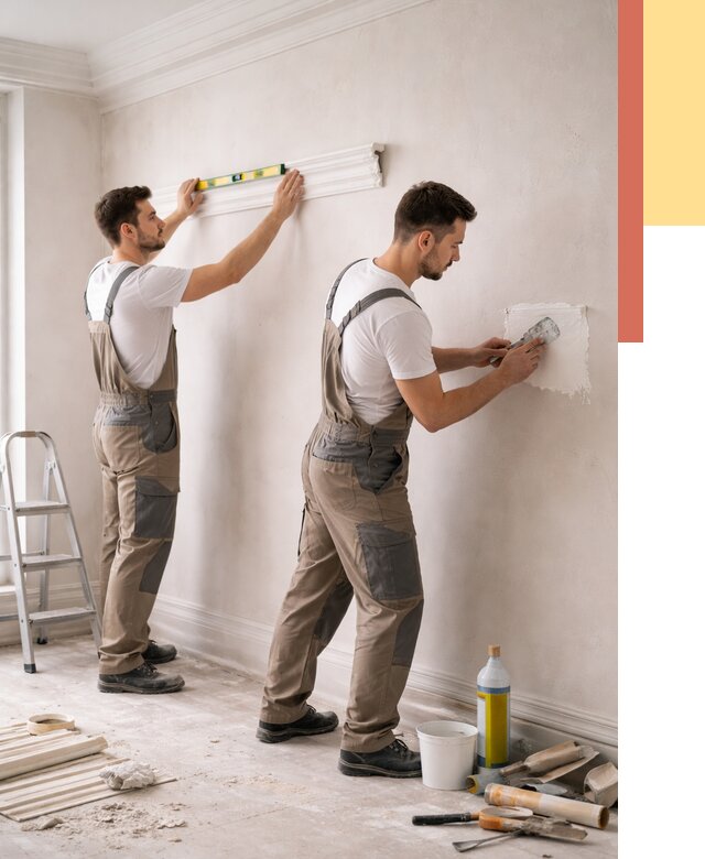 Монтаж лепнины на стены в Похвистнево от 4613 руб. — недорого, быстро | ОТДЕЛОЧНИК-Пхв