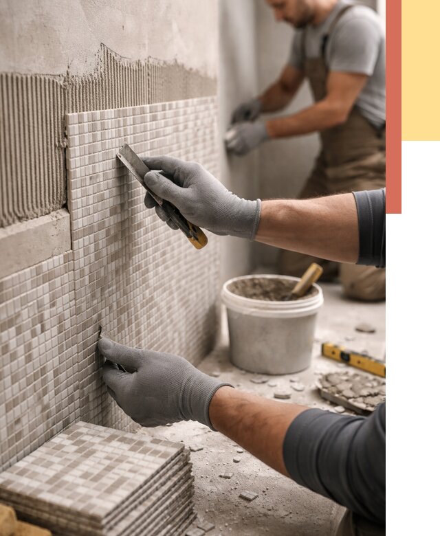 Облицовка стен мозаикой в Похвистнево от 3281 руб/м2 — укладка мозаики на стены | ОТДЕЛОЧНИК-Пхв