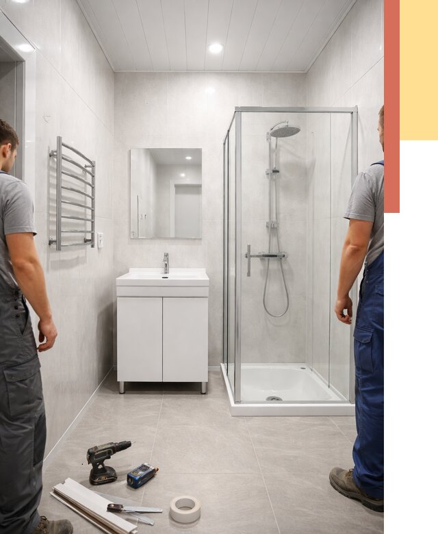 Отделка ванной комнаты панелями ПВХ в Похвистнево от 4613 руб. за м2 | ОТДЕЛОЧНИК-Пхв