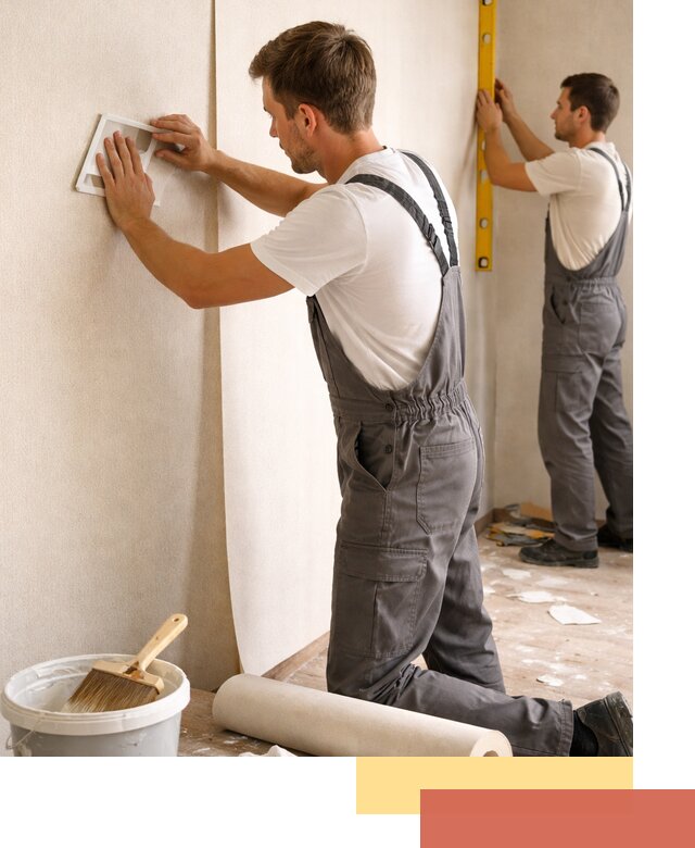 Поклейка бумажных обоев в Похвистнево качественно и недорого