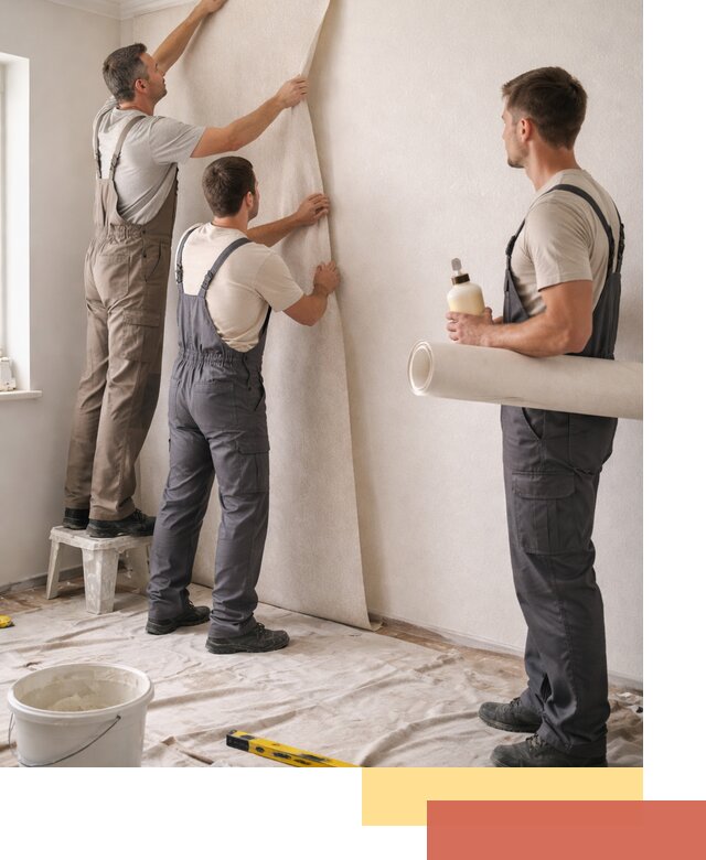 Оклейка стен обоями в Похвистнево — качественно и профессионально