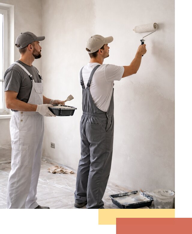 Покраска стен водоэмульсионной краской в Похвистнево