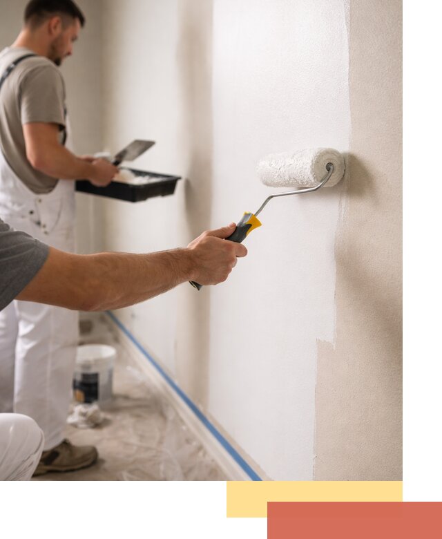 Покраска стен акриловой краской профессионально в Похвистнево