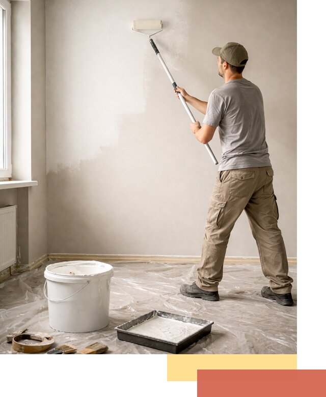 Покраска стен латексной краской в Похвистнево качественно и быстро