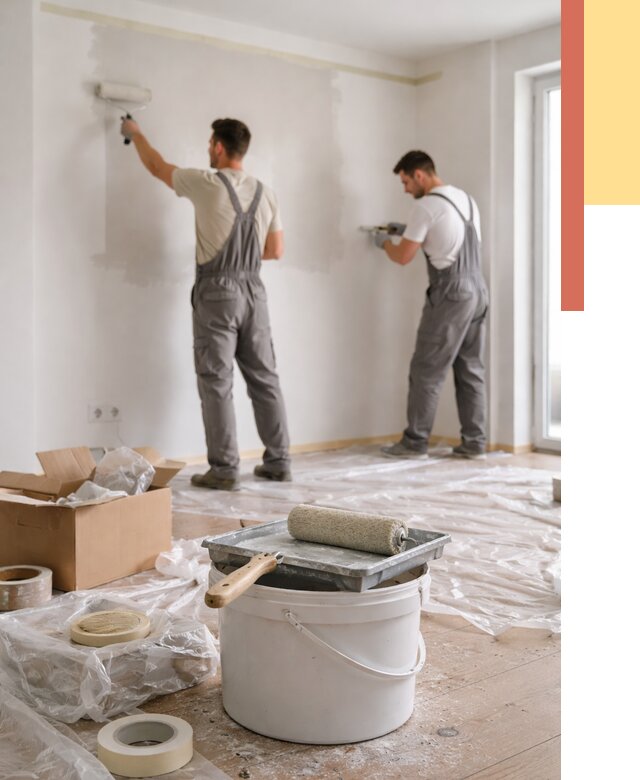 Покраска стен в квартире в Похвистнево от 2563 руб/м2 — быстро и недорого | ОТДЕЛОЧНИК-Пхв