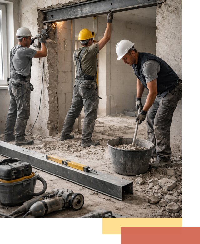 Создание проемов в стенах и несущих конструкциях в Похвистнево