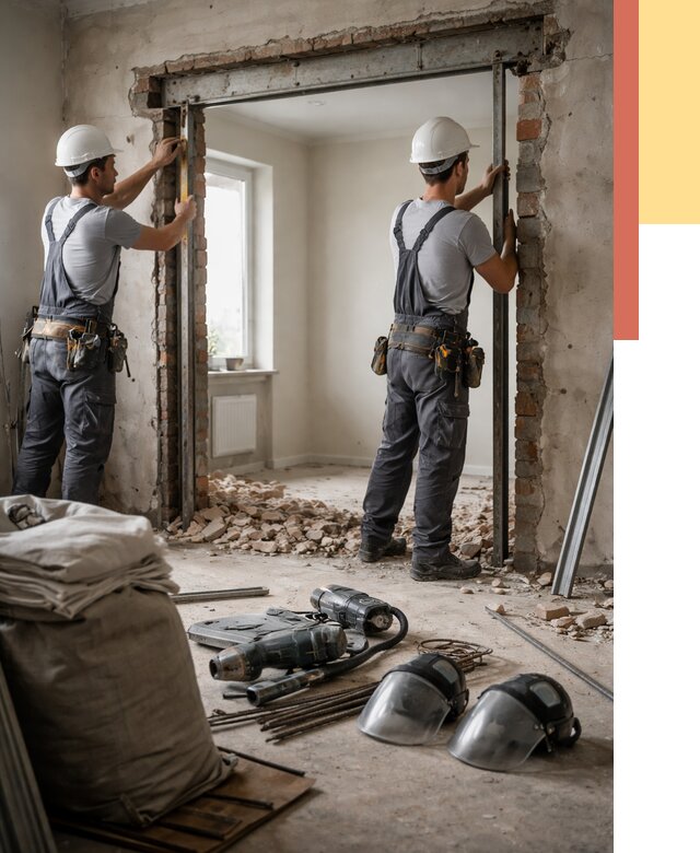 Расширение дверного проема в Похвистнево от 12815 руб. под ключ | ОТДЕЛОЧНИК-Пхв