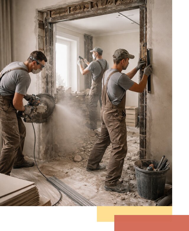 Расширение дверного проема под установку новой двери в Похвистнево