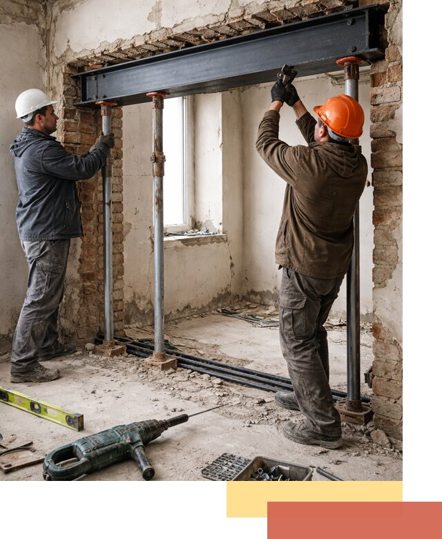 Усиление проема в стене в Похвистнево для расширения и безопасности