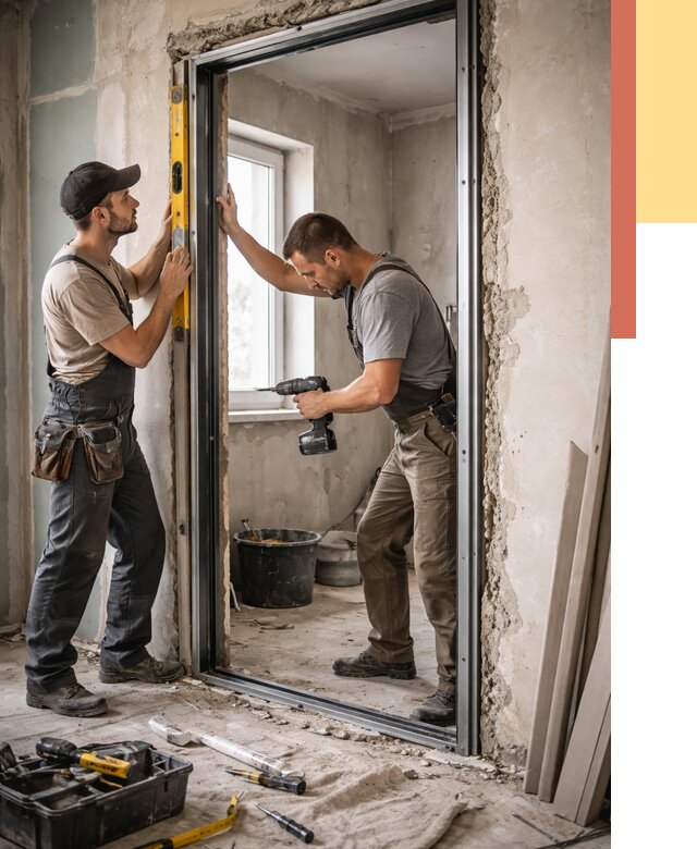 Закладка дверного проема в Похвистнево от 3588 руб. — быстро и недорого | ОТДЕЛОЧНИК-Пхв