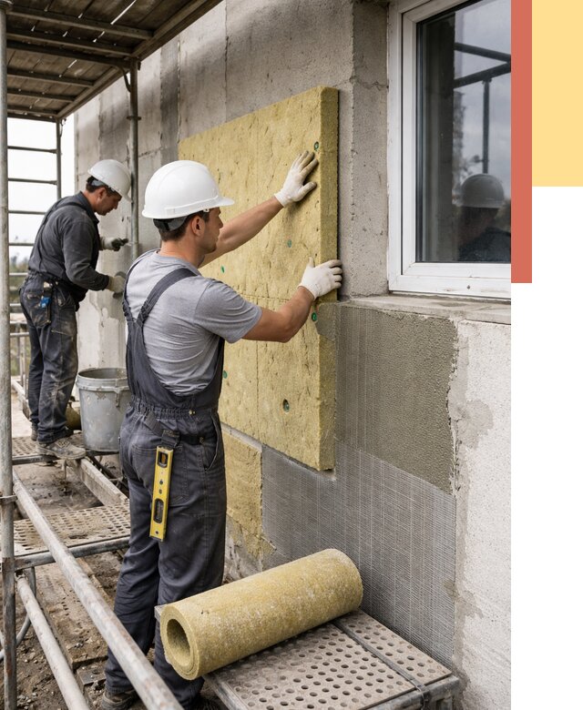 Утепление стен в Похвистнево от 4408 руб. под ключ — быстро и недорого | ОТДЕЛОЧНИК-Пхв