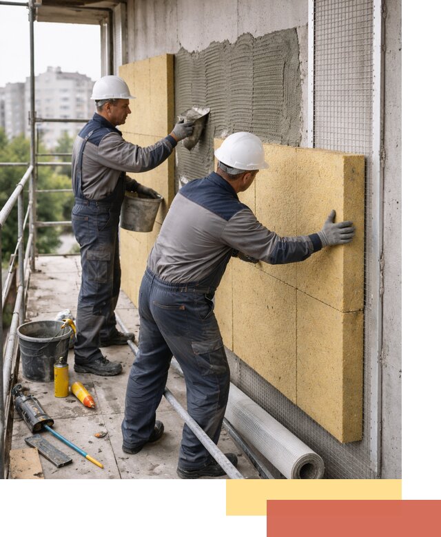 Утепление стен зданий и домов в Похвистнево качественно и надежно