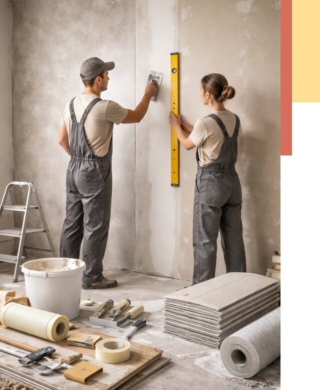 Отделка стен в Похвистнево от 1538 руб/м² — недорого, быстро, под ключ | ОТДЕЛОЧНИК-Пхв