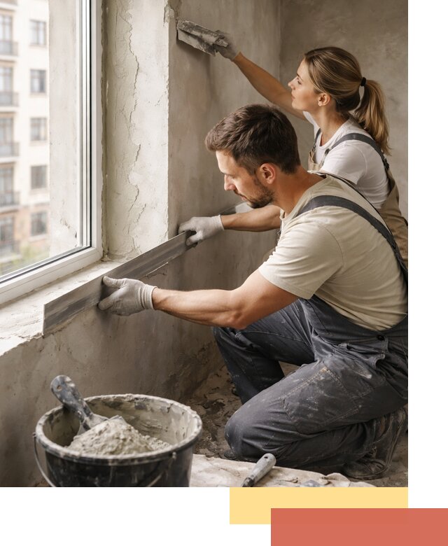 Штукатурка откосов дверей и окон профессионально в Похвистнево