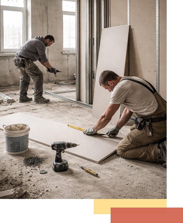 Кладка перегородок из ПГП под ключ в Похвистнево