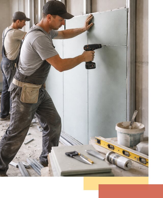 Кладка влагостойких перегородок ПГП в Похвистнево