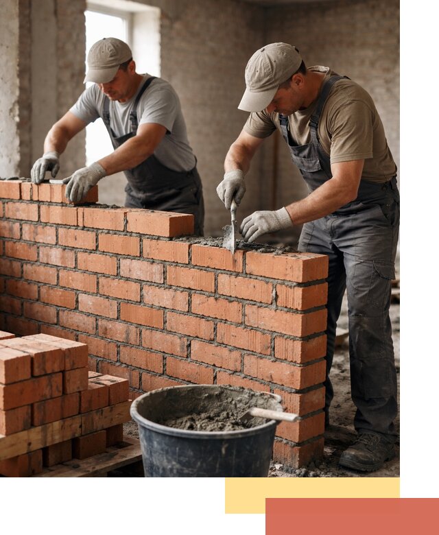 Кладка кирпичных перегородок под ключ в Похвистнево