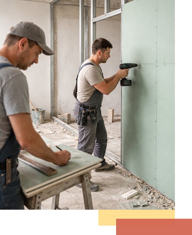 Перегородки из влагостойкого гипсокартона под ключ в Похвистнево