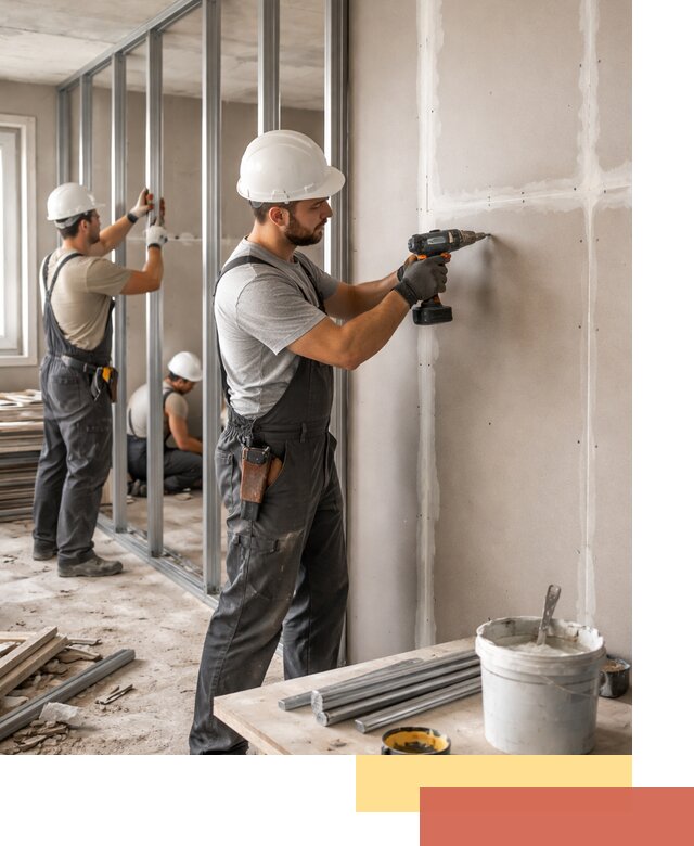 Перегородки из огнестойкого гипсокартона в Похвистнево под ключ