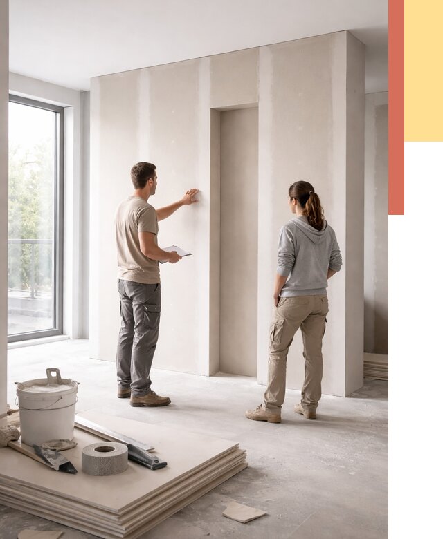 Зонирующая перегородка из гипсокартона в Похвистнево от 2871 руб. под ключ | ОТДЕЛОЧНИК-Пхв