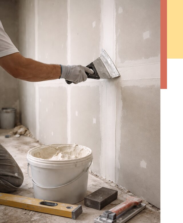 Шпаклевка перегородок из гипсокартона в Похвистнево от 2563 руб. — услуги ОТДЕЛОЧНИК-Пхв