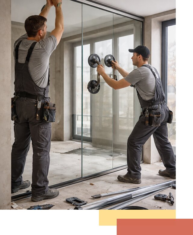 Цельностеклянные перегородки под ключ в Похвистнево