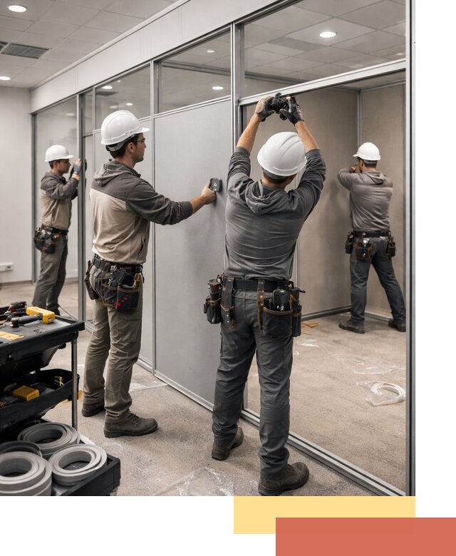 Мобильные офисные перегородки под ключ в Похвистнево