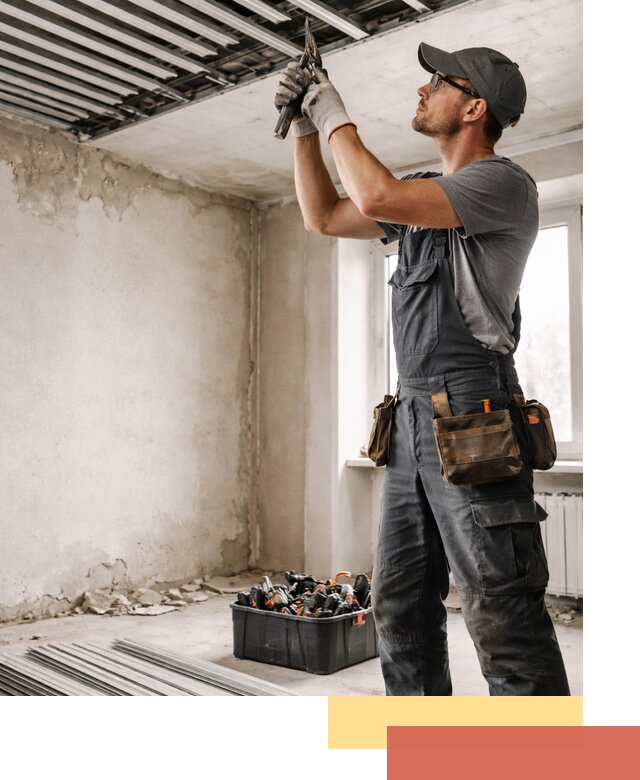 Демонтаж реечного потолка в Похвистнево быстро и аккуратно