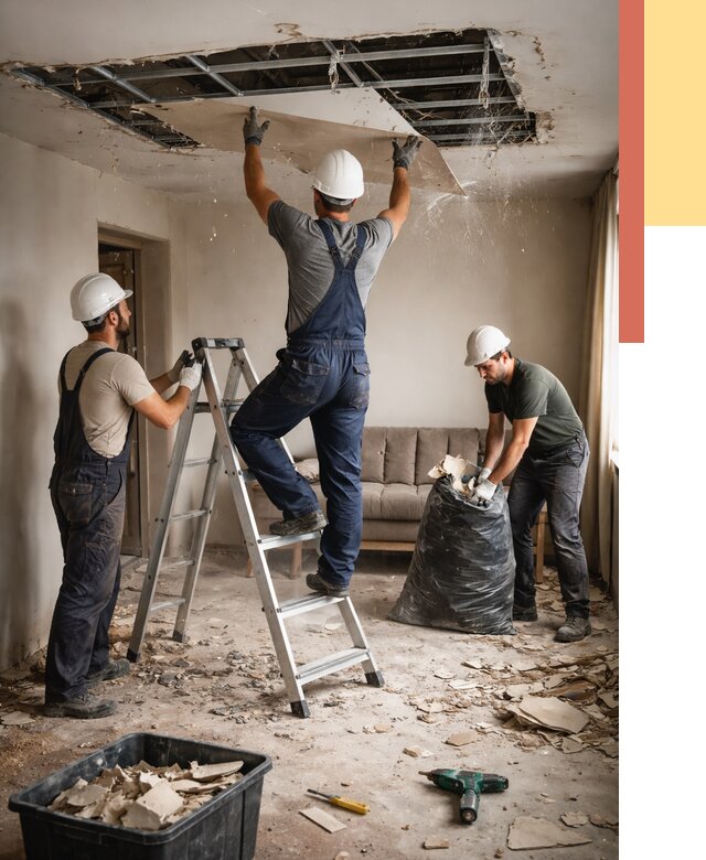 Демонтаж гипсокартонного потолка в Похвистнево от 431 руб. за м2 — ОТДЕЛОЧНИК-Пхв