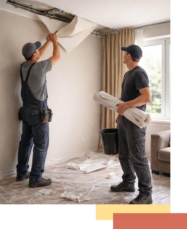 Демонтаж натяжного потолка в Похвистнево быстро и аккуратно